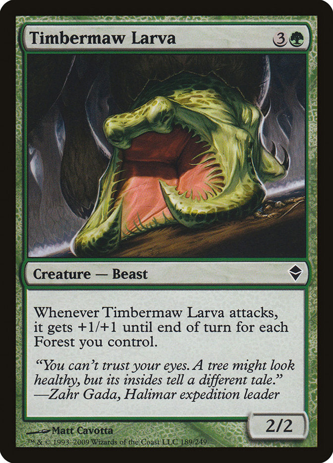 Timbermaw Larva [Zendikar] | Silver Goblin