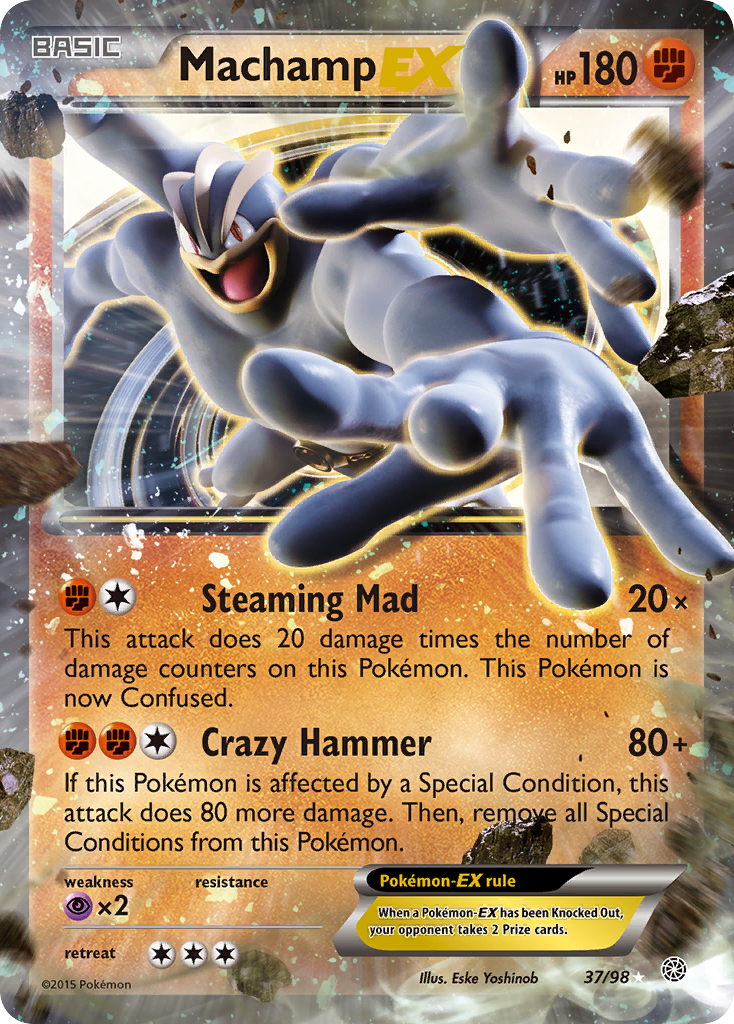 Machamp EX (37/98) [XY: Ancient Origins] | Silver Goblin