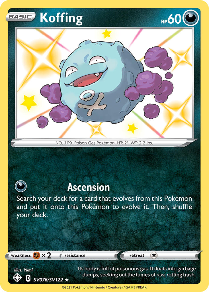 Koffing (SV076/SV122) [Sword & Shield: Shining Fates] | Silver Goblin