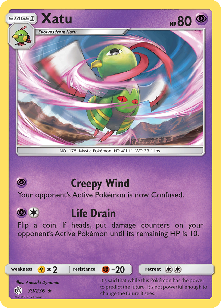 Xatu (79/236) [Sun & Moon: Cosmic Eclipse] | Silver Goblin