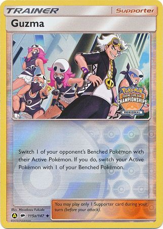 Guzma (115a/147) (Regional Championship Promo) [Sun & Moon: Burning Shadows] | Silver Goblin