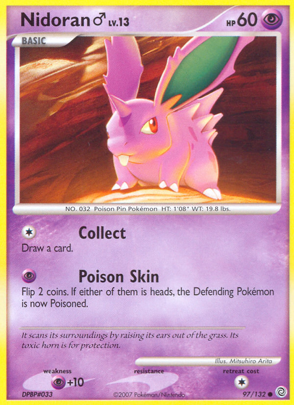 Nidoran (97/132) (Male) [Diamond & Pearl: Secret Wonders] | Silver Goblin