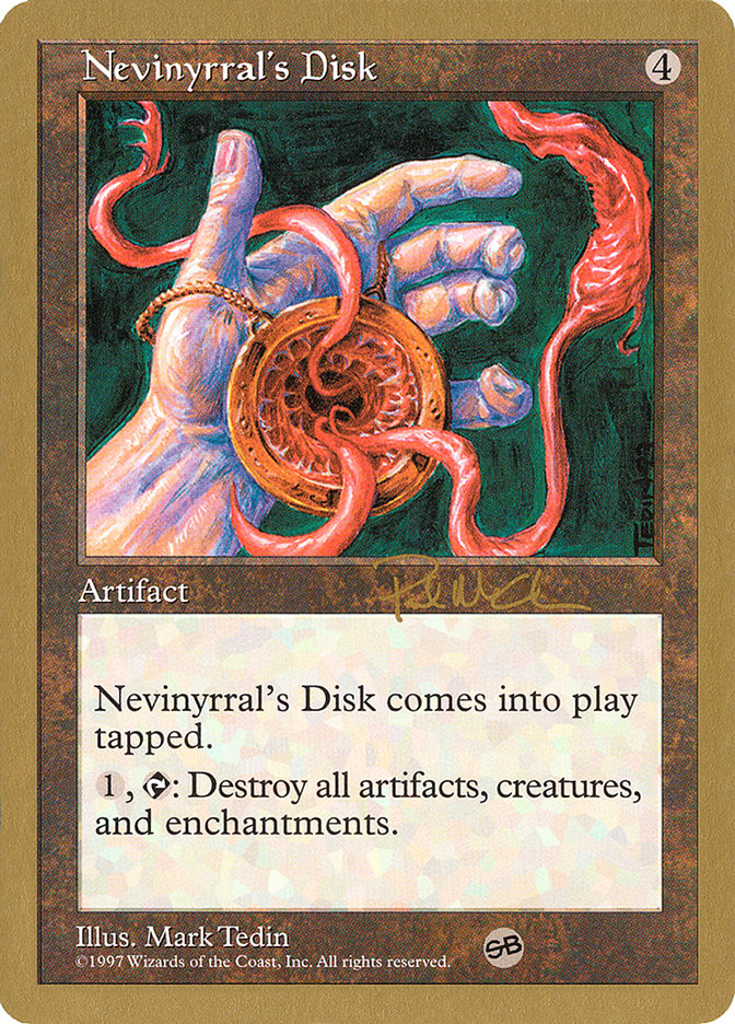 Nevinyrral's Disk (Paul McCabe) (SB) [World Championship Decks 1997] | Silver Goblin