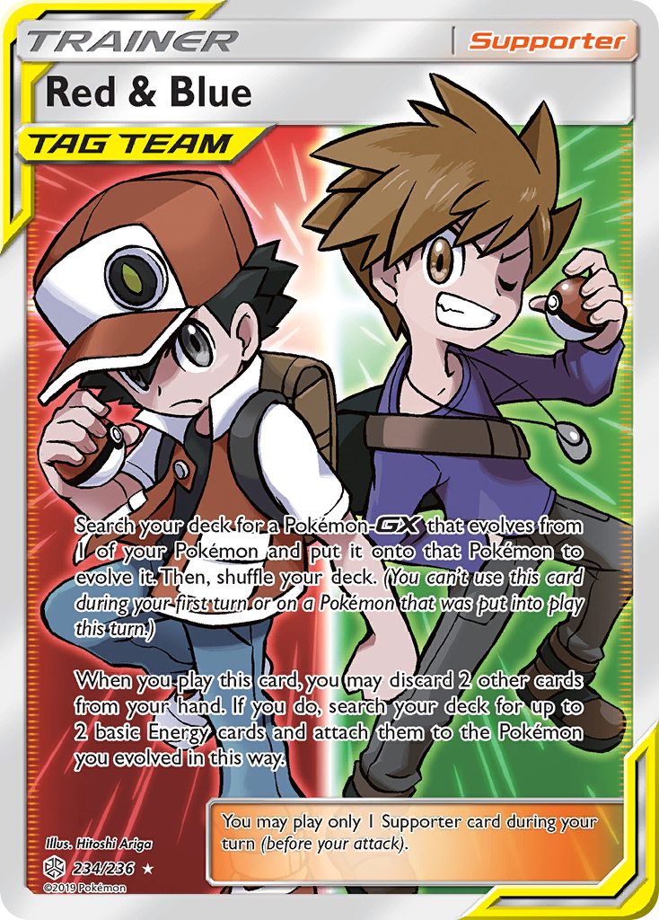 Red & Blue (234/236) [Sun & Moon: Cosmic Eclipse] | Silver Goblin