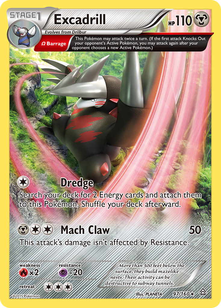 Excadrill (97/160) [XY: Primal Clash] | Silver Goblin