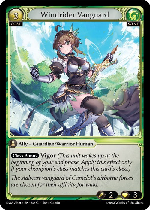 Windrider Vanguard (233) [Dawn of Ashes: Alter Edition] | Silver Goblin