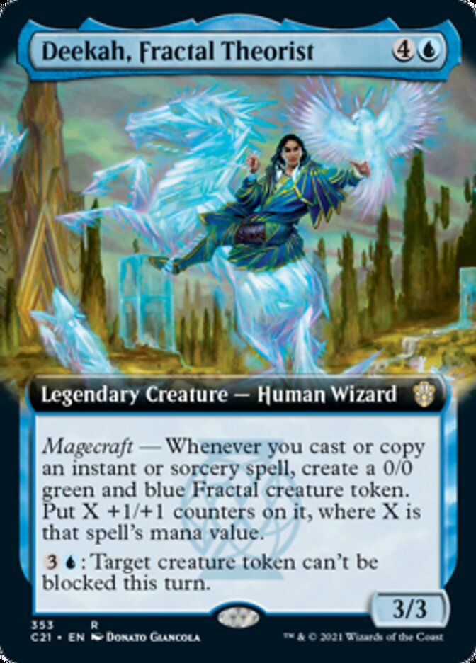 Deekah, Fractal Theorist (Extended Art) [Commander 2021] | Silver Goblin