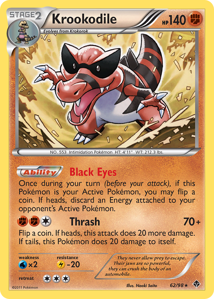 Krookodile (62/98) [Black & White: Emerging Powers] | Silver Goblin