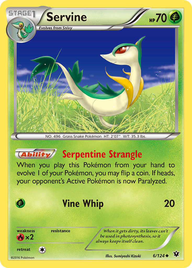 Servine (6/124) [XY: Fates Collide] | Silver Goblin