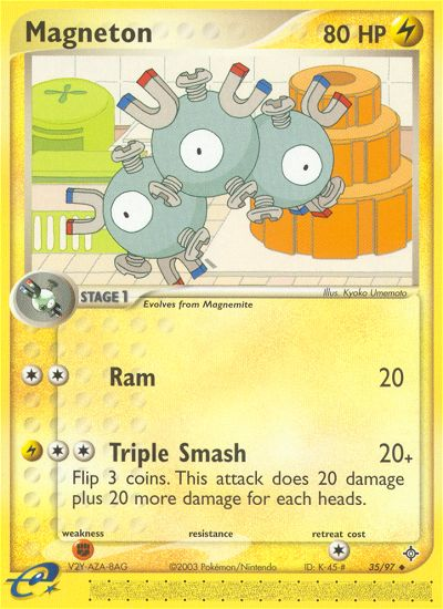 Magneton (35/97) [EX: Dragon] | Silver Goblin