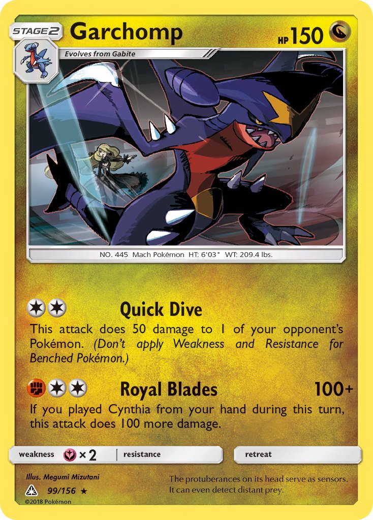 Garchomp (99/156) (Cracked Ice Holo) (Theme Deck Exclusive) [Sun & Moon: Ultra Prism] | Silver Goblin