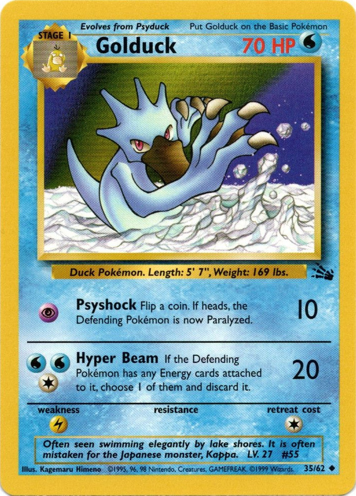 Golduck (35/62) [Fossil Unlimited] | Silver Goblin