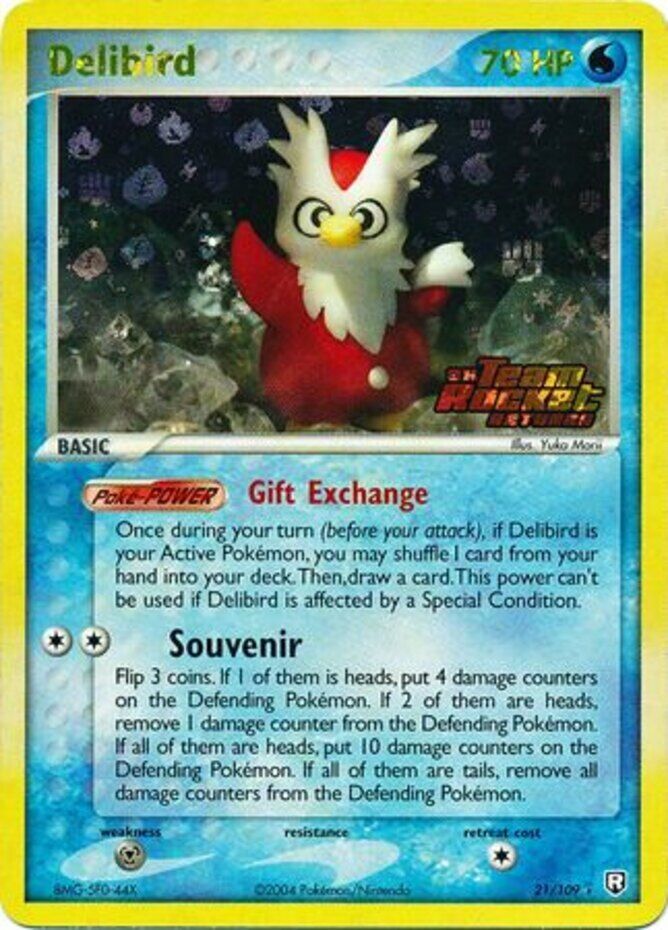 Delibird (21/109) (Stamped) [EX: Team Rocket Returns] | Silver Goblin