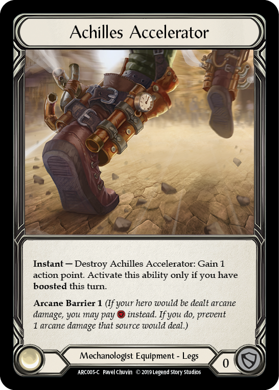 Achilles Accelerator [ARC005-C] (Arcane Rising)  1st Edition Normal | Silver Goblin