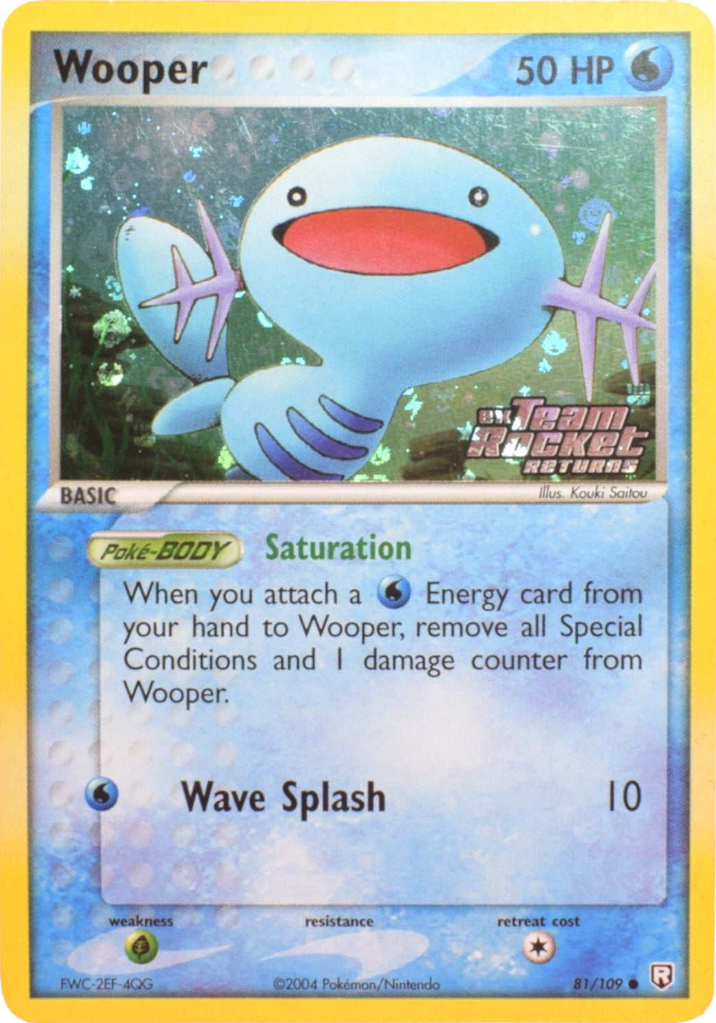 Wooper (81/109) (Stamped) [EX: Team Rocket Returns] | Silver Goblin