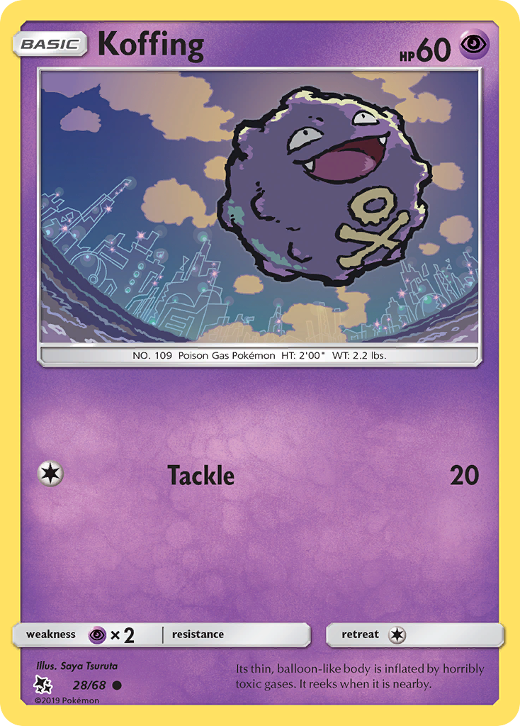 Koffing (28/68) [Sun & Moon: Hidden Fates] | Silver Goblin