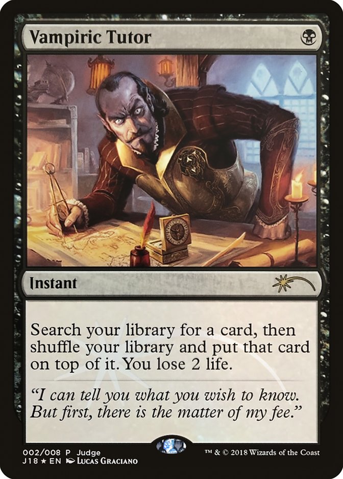 Vampiric Tutor [Judge Gift Cards 2018] | Silver Goblin