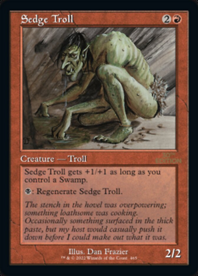 Sedge Troll (Retro) [30th Anniversary Edition] | Silver Goblin