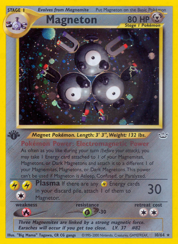 Magneton (10/64) [Neo Revelation 1st Edition] | Silver Goblin