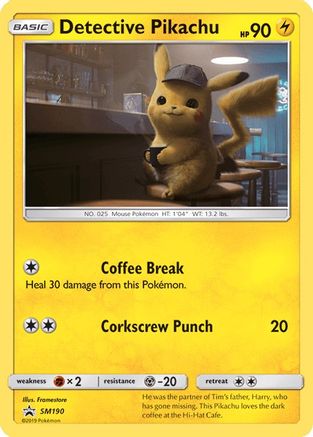 Detective Pikachu (SM190) [Sun & Moon: Black Star Promos] | Silver Goblin