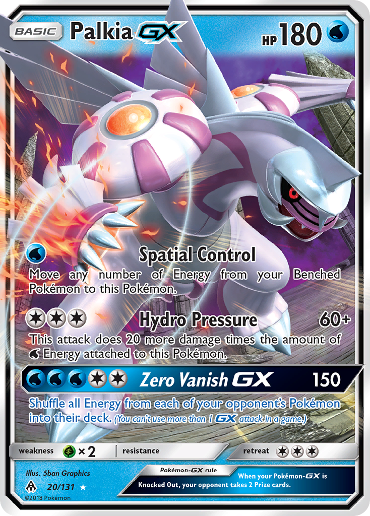 Palkia GX (20/131) [Sun & Moon: Forbidden Light] | Silver Goblin