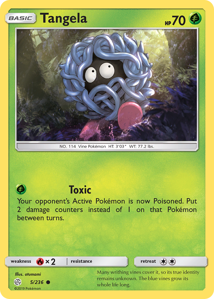 Tangela (5/236) [Sun & Moon: Cosmic Eclipse] | Silver Goblin