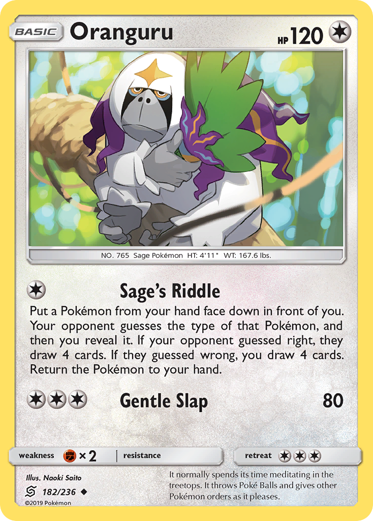 Oranguru (182/236) [Sun & Moon: Unified Minds] | Silver Goblin