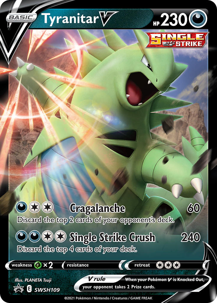 Tyranitar V (SWSH109) [Sword & Shield: Black Star Promos] | Silver Goblin