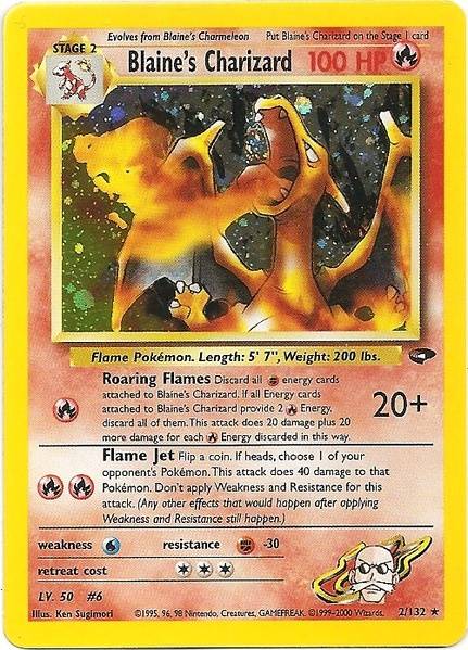 Blaine's Charizard (2/132) [Gym Challenge Unlimited] | Silver Goblin