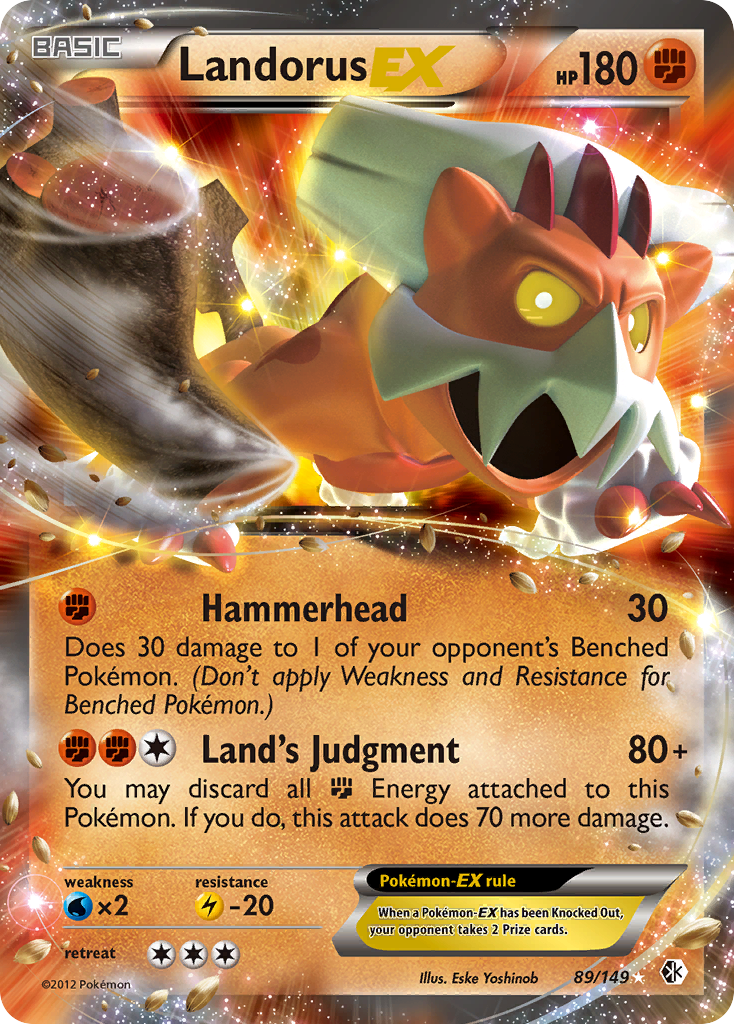 Landorus EX (89/149) [Black & White: Boundaries Crossed] | Silver Goblin