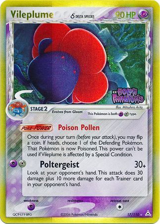 Vileplume (17/110) (Delta Species) (Stamped) [EX: Holon Phantoms] | Silver Goblin