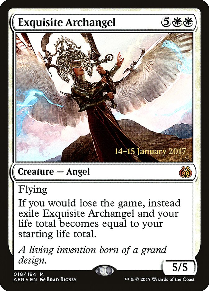 Exquisite Archangel [Aether Revolt Prerelease Promos] | Silver Goblin