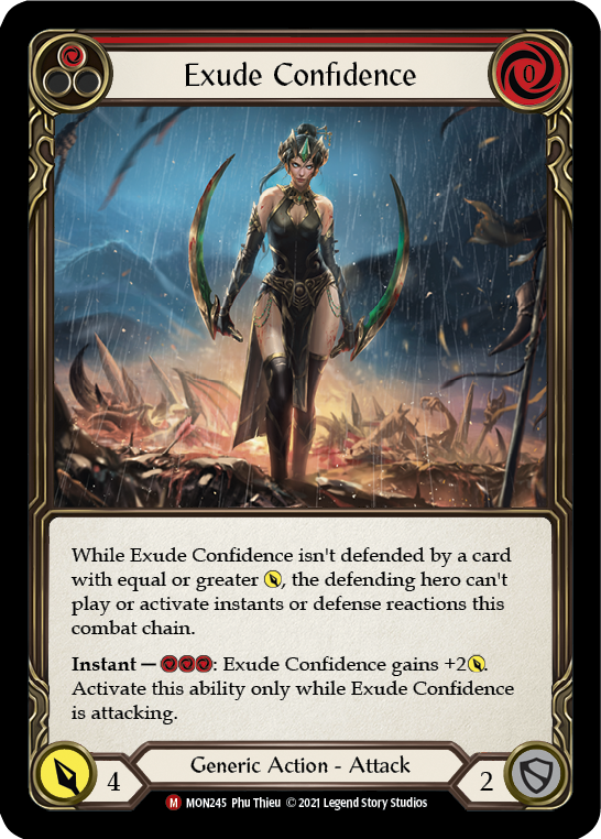 Exude Confidence [MON245] (Monarch)  1st Edition Normal | Silver Goblin