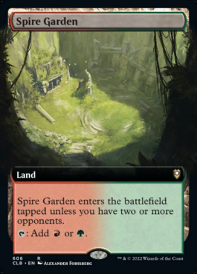 Spire Garden (Extended Art) [Commander Legends: Battle for Baldur's Gate] | Silver Goblin