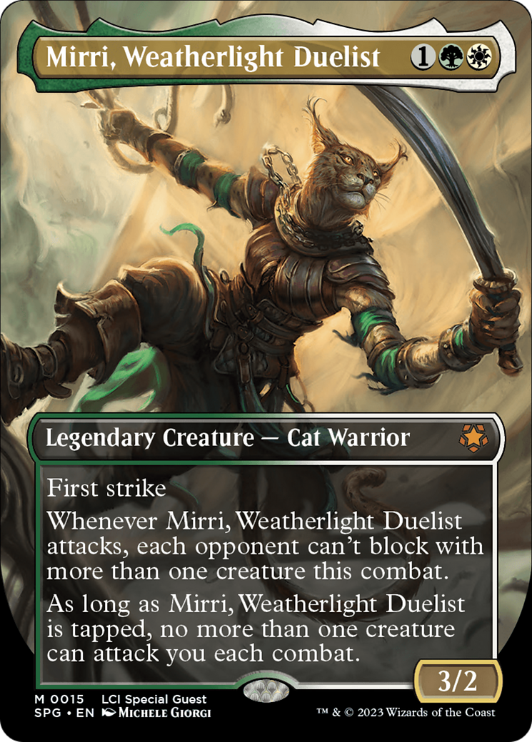 Mirri, Weatherlight Duelist (Borderless) [The Lost Caverns of Ixalan Special Guests] | Silver Goblin