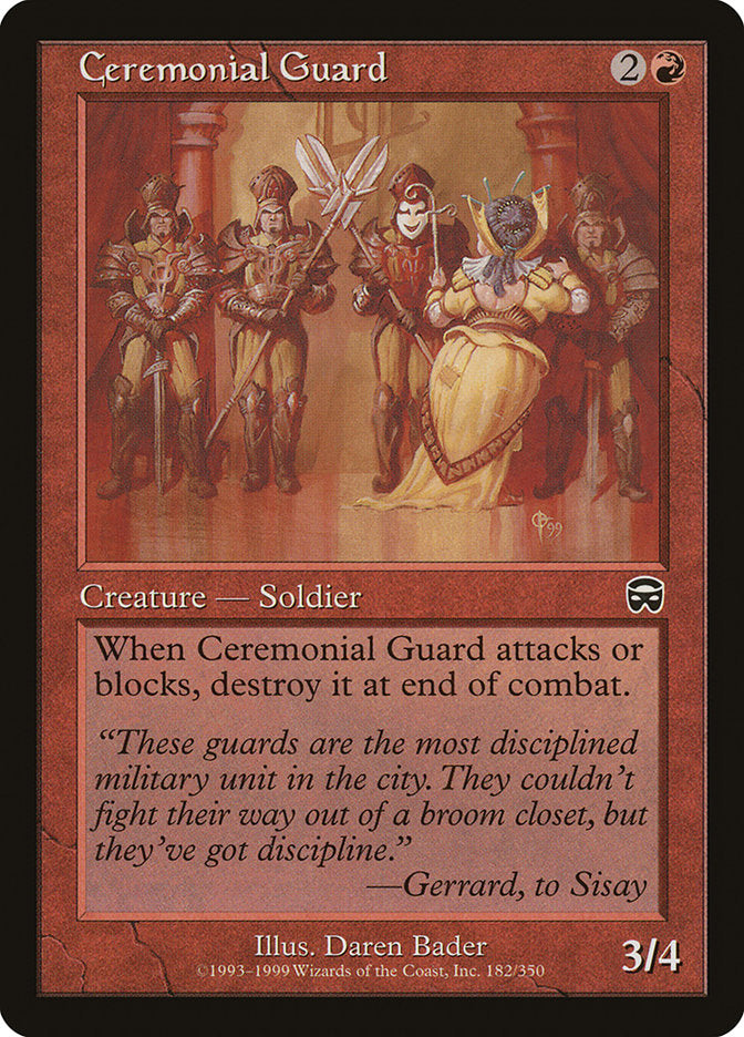 Ceremonial Guard [Mercadian Masques] | Silver Goblin
