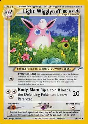 Light Wigglytuff (54/105) [Neo Destiny Unlimited] | Silver Goblin