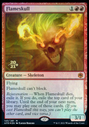 Flameskull [Dungeons & Dragons: Adventures in the Forgotten Realms Prerelease Promos] | Silver Goblin