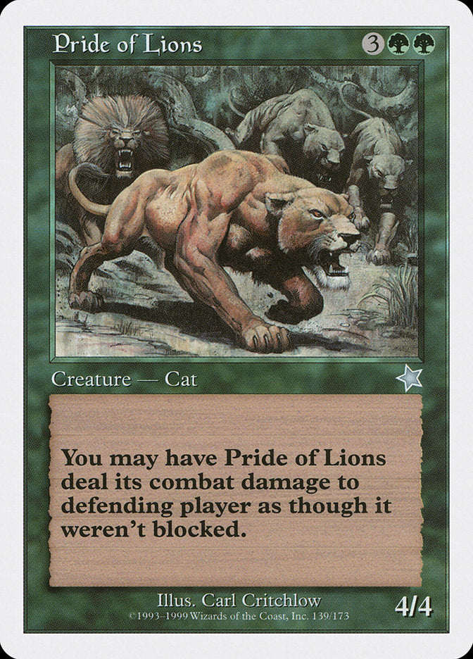 Pride of Lions [Starter 1999] | Silver Goblin