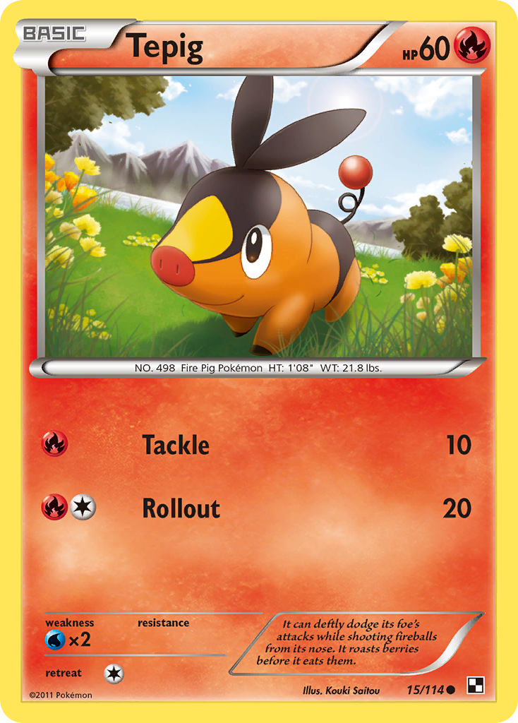 Tepig (15/114) [Black & White: Base Set] | Silver Goblin