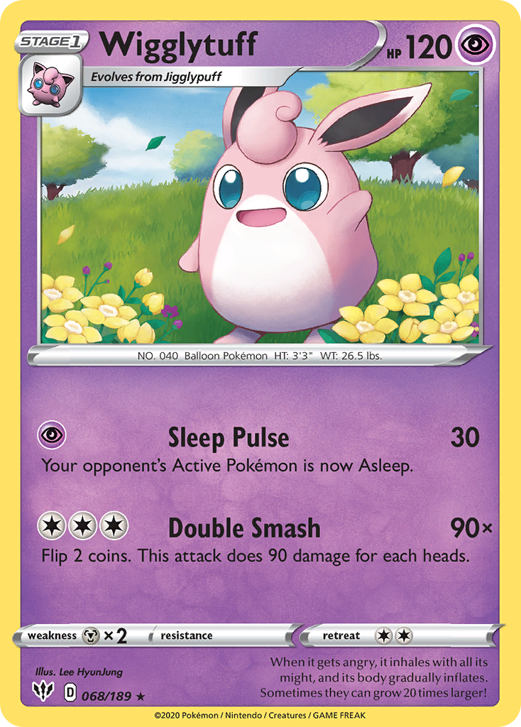 Wigglytuff (068/189) [Sword & Shield: Darkness Ablaze] | Silver Goblin