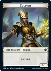 Elf Warrior // Soldier Double-Sided Token [Starter Commander Decks] | Silver Goblin
