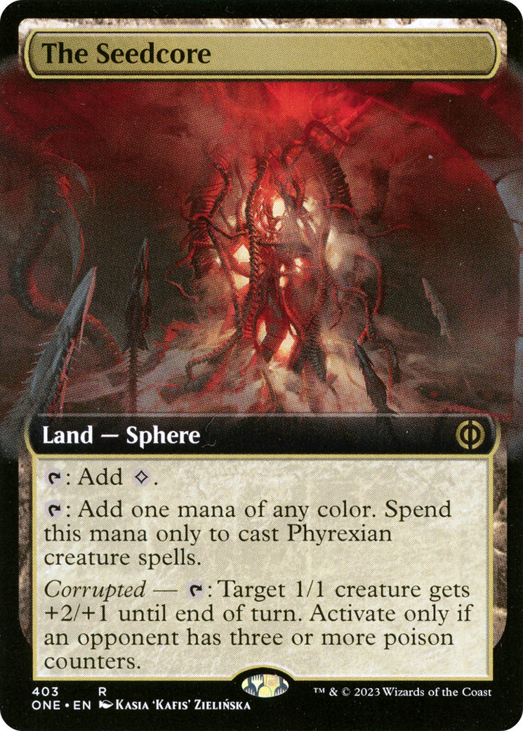 The Seedcore (Extended Art) [Phyrexia: All Will Be One] | Silver Goblin
