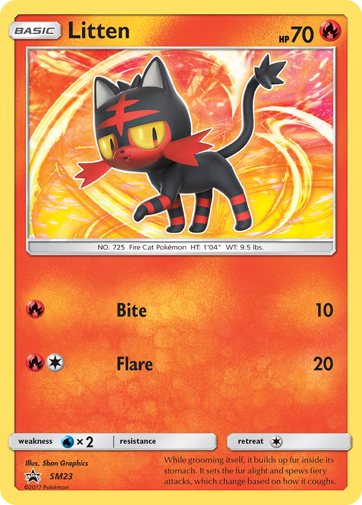 Litten (SM23) [Sun & Moon: Black Star Promos] | Silver Goblin