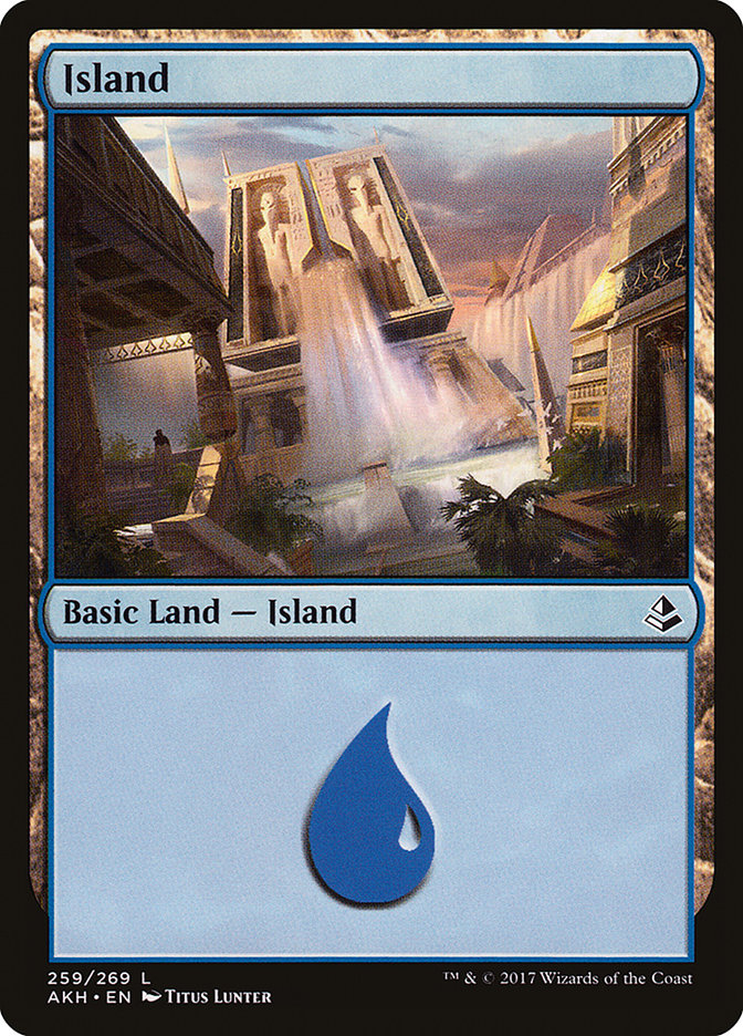 Island (259) [Amonkhet] | Silver Goblin