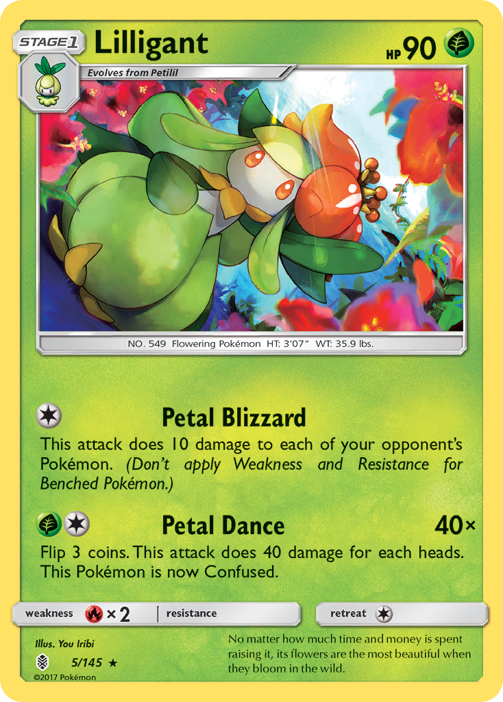 Lilligant (5/145) [Sun & Moon: Guardians Rising] | Silver Goblin