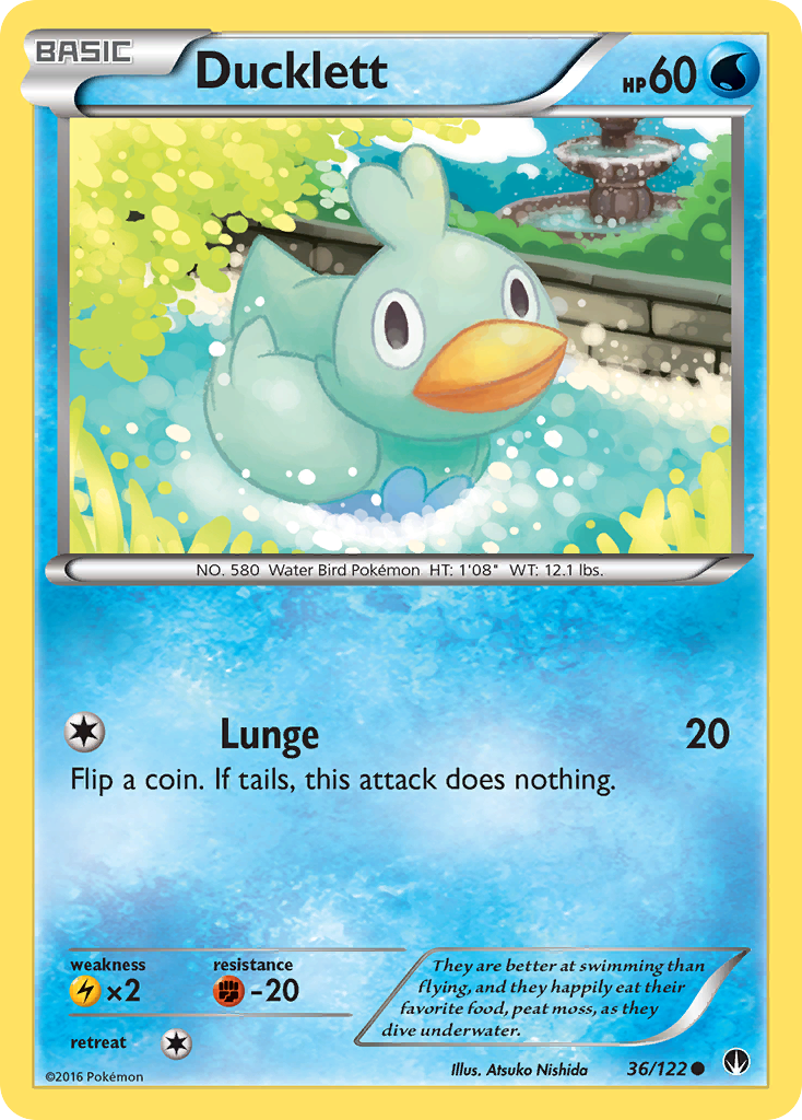 Ducklett (36/122) [XY: BREAKpoint] | Silver Goblin