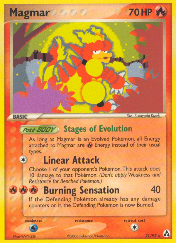 Magmar (21/92) [EX: Legend Maker] | Silver Goblin