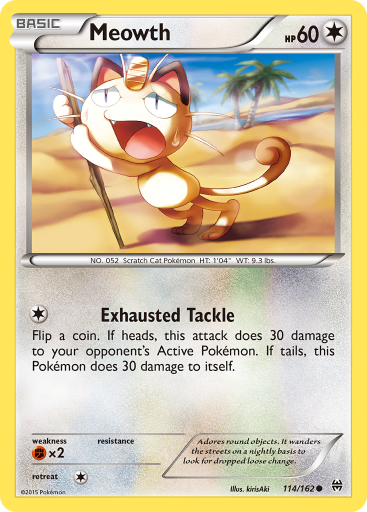 Meowth (114/162) [XY: BREAKthrough] | Silver Goblin