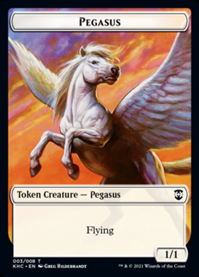 Pegasus Token [Kaldheim Commander Tokens] | Silver Goblin